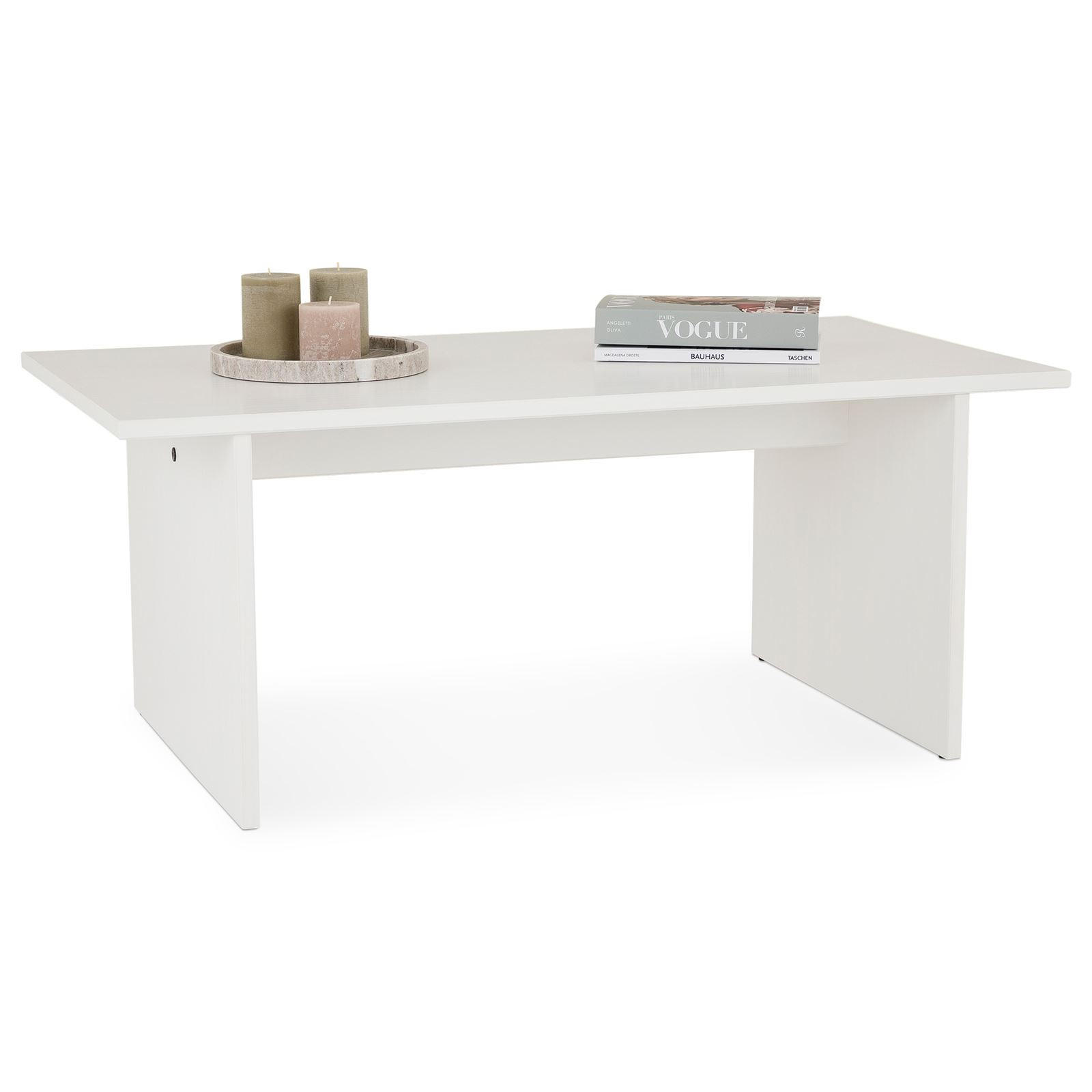 Idimex Couchtisch Weiß 110x45x60 cm