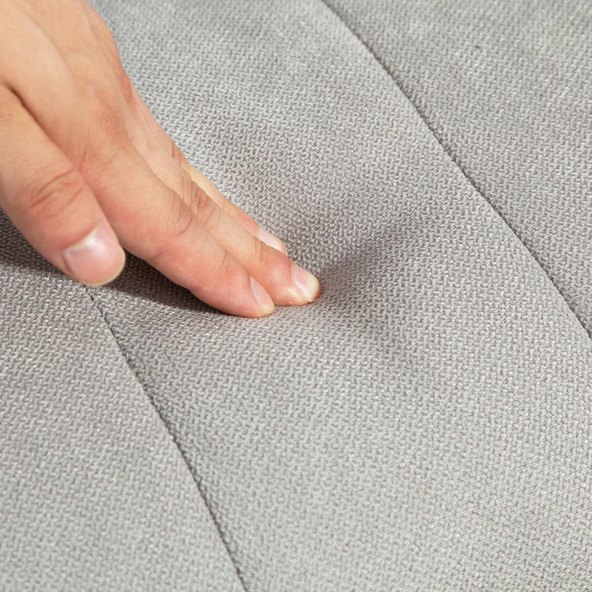 SCHAUKELSTUHL 65/90/98 cm in Grau mit Lendenkissen und Seitentaschen - Grau, Textil (65/98/90cm) - Flora Grace