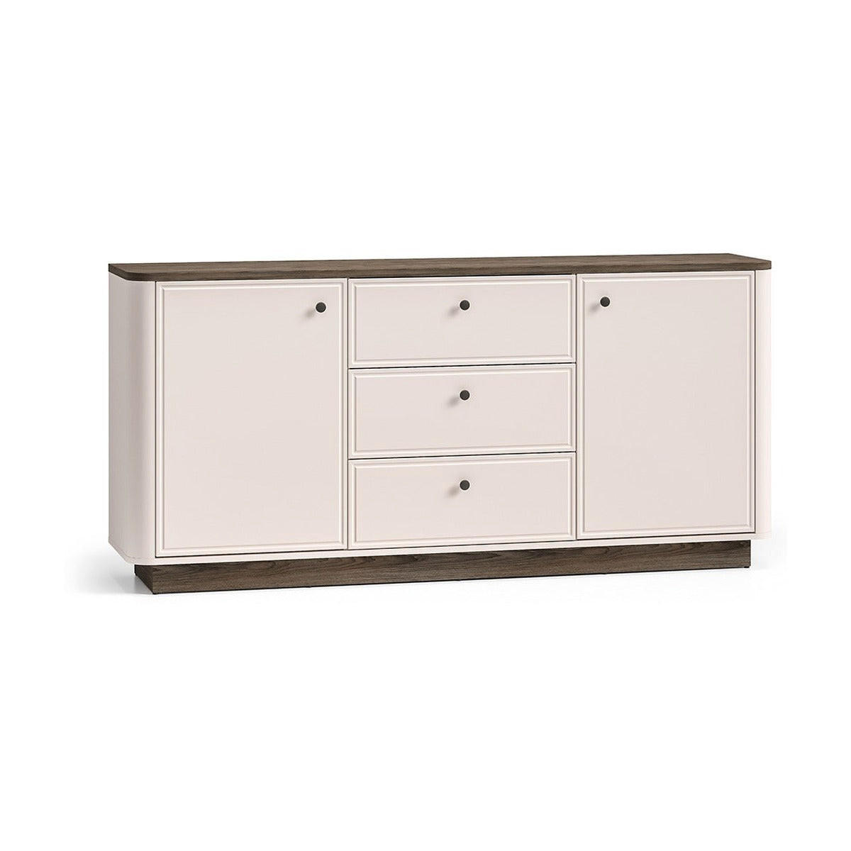 KOMMODE – 180 cm – Vilavio – Kaschmir / Eichefarben - Kaschmir/Eichefarben, Holzwerkstoff (180/85/40cm) - hi-markt