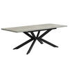 AUSZIEHTISCH MALTEK 140-220/90/76 cm - Schwarz/Grau, Metall (90/140/76cm) - DUBI Möbel
