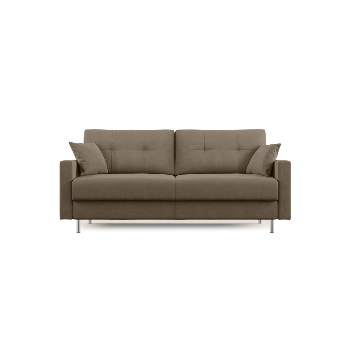 SCHLAFSOFA Megan - Braun, Textil (188/97/96cm) - Divani.store