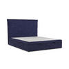 POLSTERBETT Eliot mit Stauraum 180/200 cm Marineblau im Alta Stoff - Schwarz/Dunkelblau, Holz/Holzwerkstoff (180/200cm) - AltaBeds