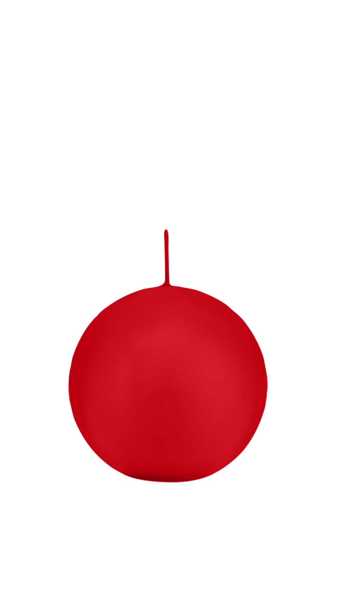 KUGELKERZEN Rot Ø 7 cm, 12 Stück - Rot, Paraffin (7/7/7cm) - Wiedemann Kerzen