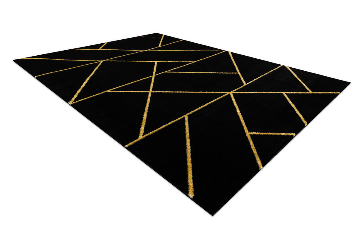 TEPPICH Emerald 140/190 cm - Schwarz, Textil (140/190cm) - rugsX