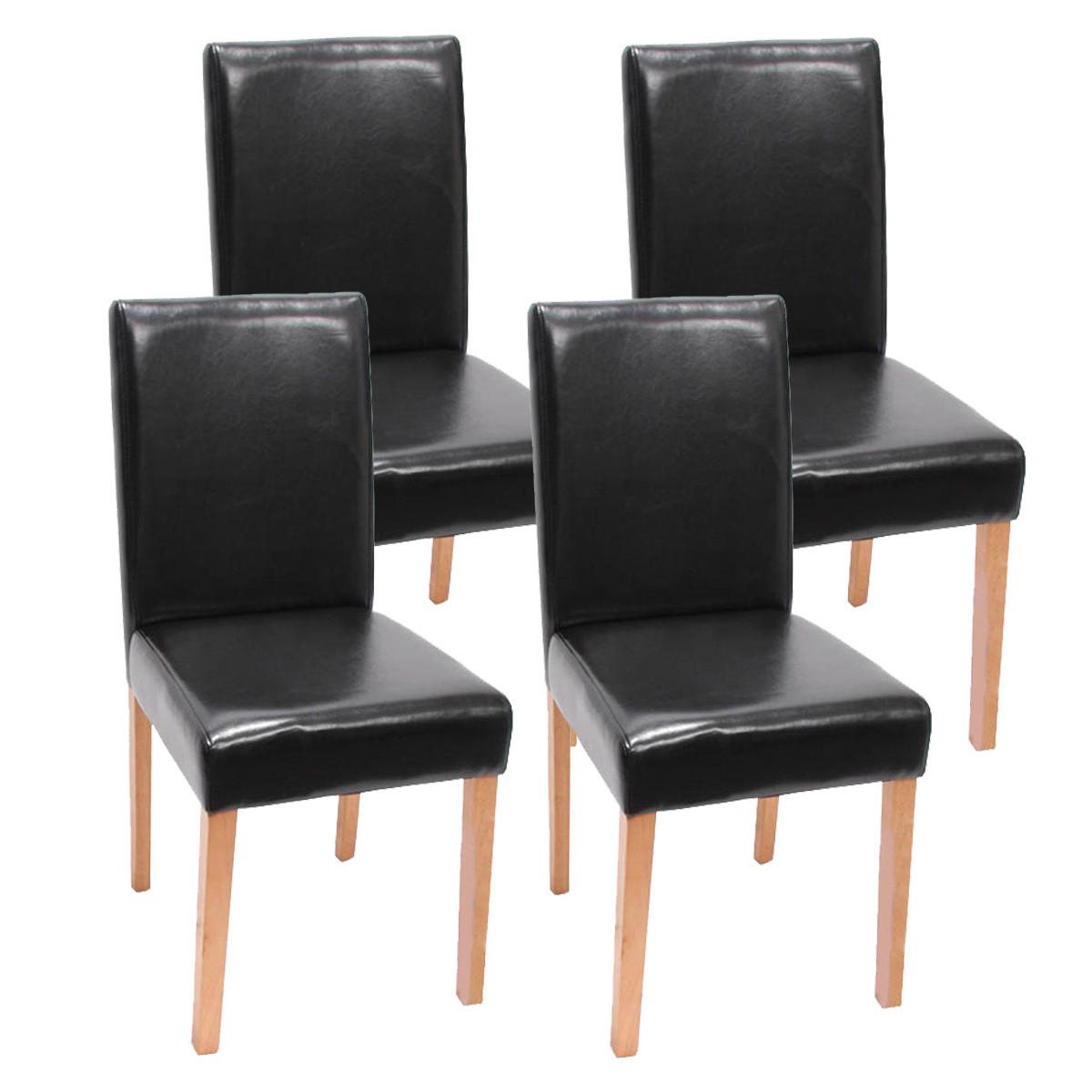 ESSZIMMERSTUHL Schwarz, Braun 4er-Set - Schwarz/Braun, Textil (43/90/56cm) - MCW