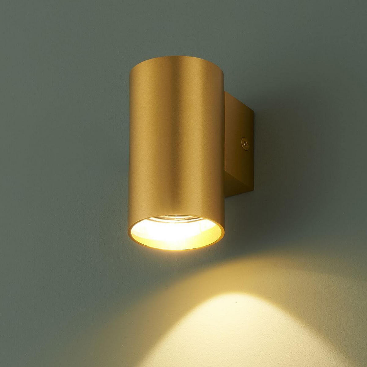 WANDLEUCHTE Liv, Gold / Messing, 10cm - Goldfarben, Metall (5/5.7/10cm) - KOSILUM