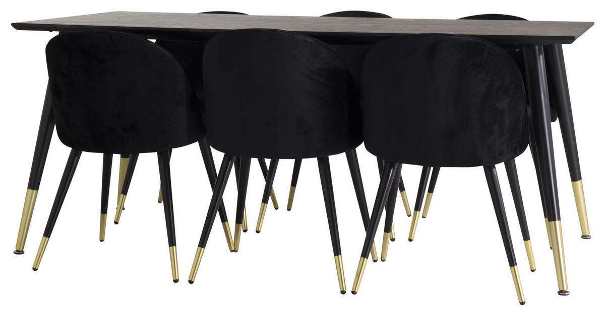 TISCHGRUPPE Messing - Goldfarben, Holzwerkstoff (90/75/180cm) - ebuy24