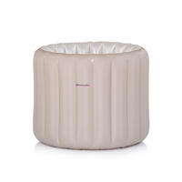 BABYBADEWANNE Bubble Nest beige aufblasbar, Sitz, Pumpe, Badehilfe, platzsparend, ab 8 bis 36 Monate - Beige, Kunststoff (48/59cm) - Chipolino