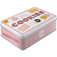 VORRATSDOSE flach Home & Country Wonder Cookies - Multicolor, Metall (23/7/16cm) - Nostalgic-Art