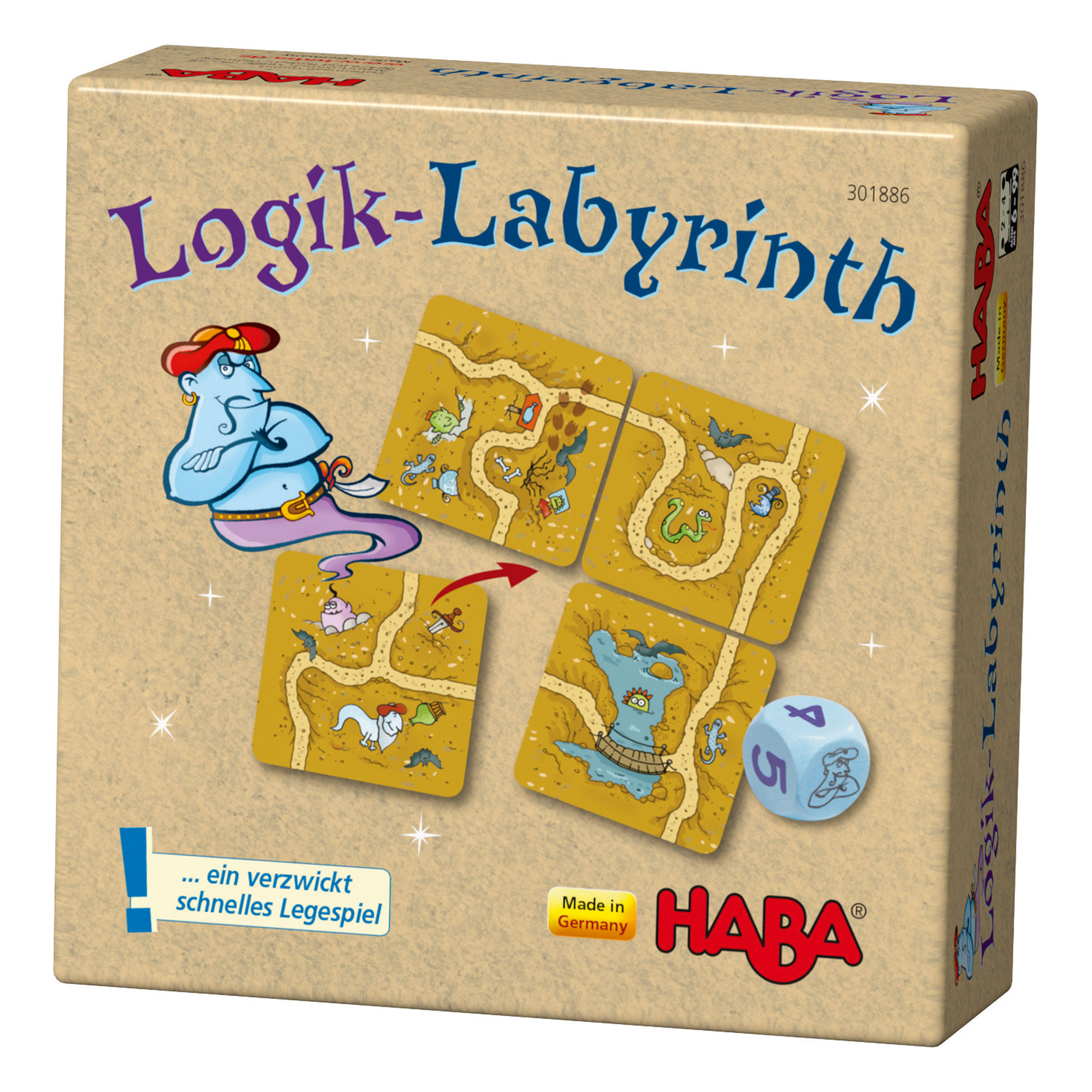 LOGIK-LABYRINTH - Multicolor, Naturmaterialien (11/11cm)