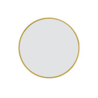 WANDSPIEGEL rund 75 cm aus Sicherheitsglas mit Aluminiumrahmen gold - Goldfarben, Metall (75/75/3cm)