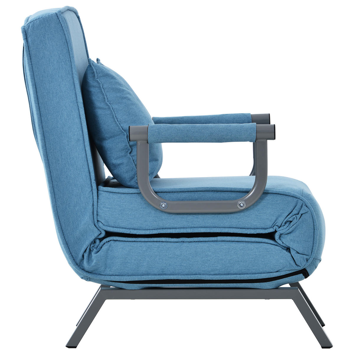 SCHLAFSESSEL Blau - Blau, Metall (56/80/65cm) - Urban Meuble