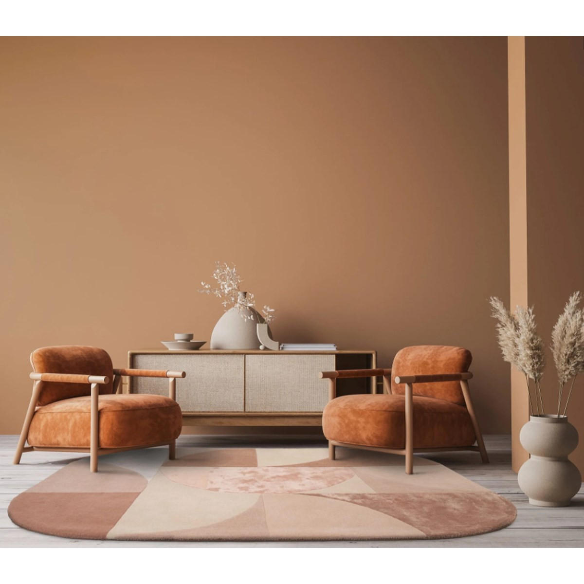 TEPPICH Moderner aus Wolle für Wohn- und Schlafzimmer LAVO Rosa 200 x 300 cm - Pink, Naturmaterialien (200/300cm) - Novatrend