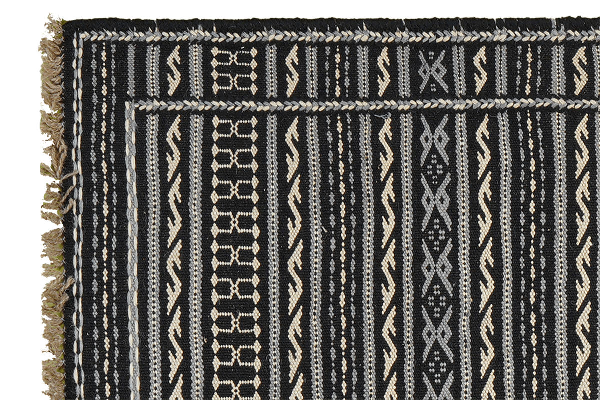 HANDWEBTEPPICH Kelim Kordi Mehrfarbig 121/84 cm Schurwolle - Multicolor, Textil (84/121cm) - Looma