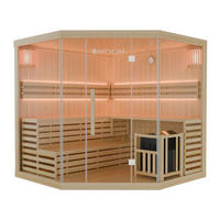 SAUNAKABINE Espoo200 Premium - Naturfarben, Holz (200/200/200cm) - Artsauna