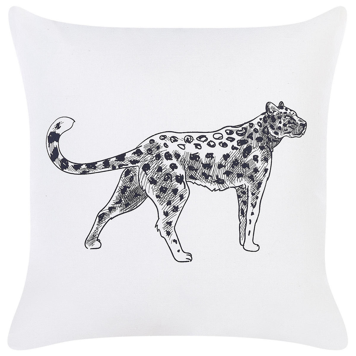 DEKOKISSEN 2er-Set Weiß 45/45 cm Marula - Weiß, Naturmaterialen/Textil (45/45cm) - Beliani