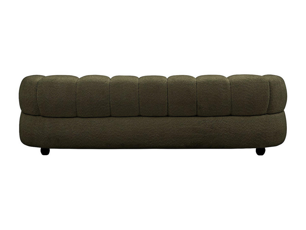 SOFA - 4 Personen - stoff - grün Coliani - Grün, Holz/Textil (250/73/94cm) - Vente-Unique