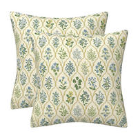 KISSENBEZUG 2-teiliges Set 50 x 50 cm Vintage Floral - Multicolor, Textil (50/50cm)