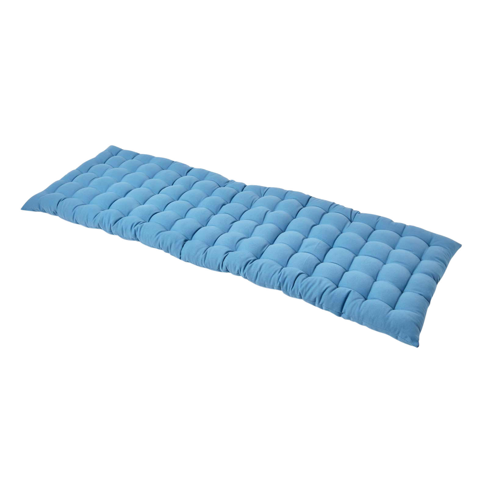 Homescapes Bankauflage Blau 48x5x143 cm