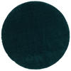 LUXUS HOCHFLOR LANGFLOR TEPPICH HARMONY RUND - Petrol, Textil (160/160cm) - Snapstyle