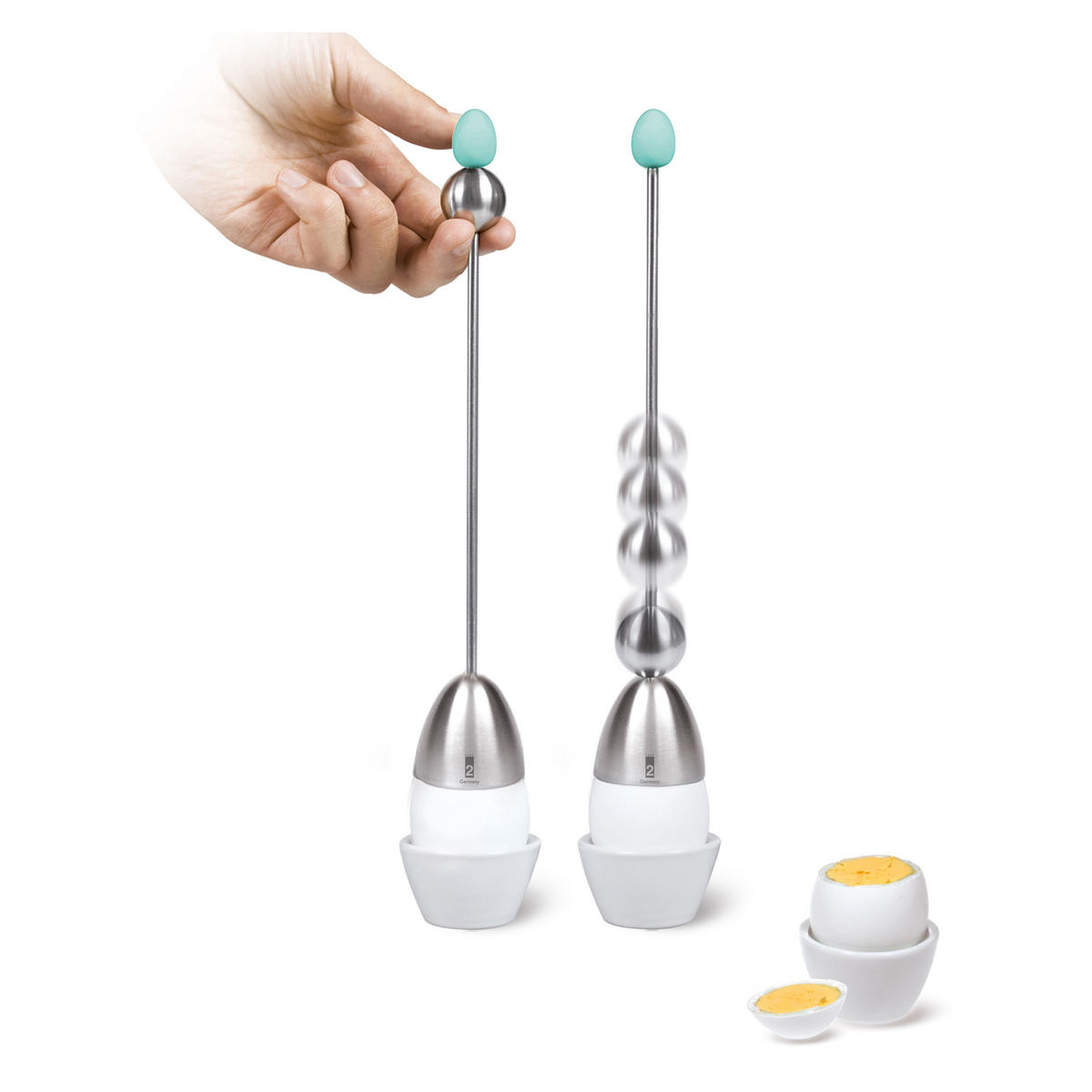 EIERSCHALENSOLLBRUCHVERURSACHER Clack Retro Edition 2, Flieder - Lila, Metall (4.5/29.5/4.5cm) - Take2
