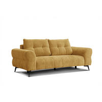 SOFA SALVINI 3-Sitzer, gelb - Gelb, Holz/Textil (237/88/99cm) - Courtois Laville