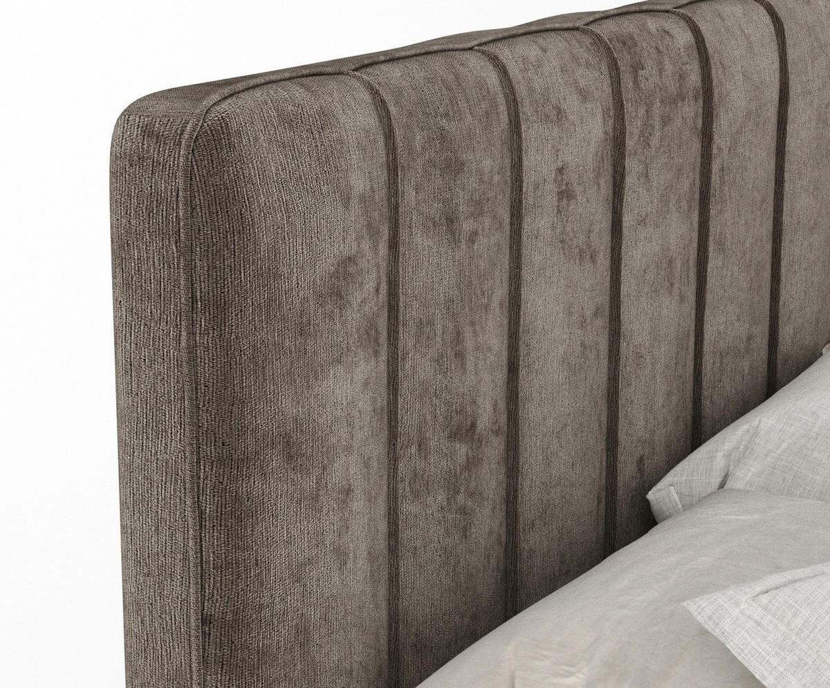 BOXSPRINGBETT Novara Braun 180/200 cm - Schwarz/Braun, Holz/Holzwerkstoff (180/200cm) - Maison de Reve