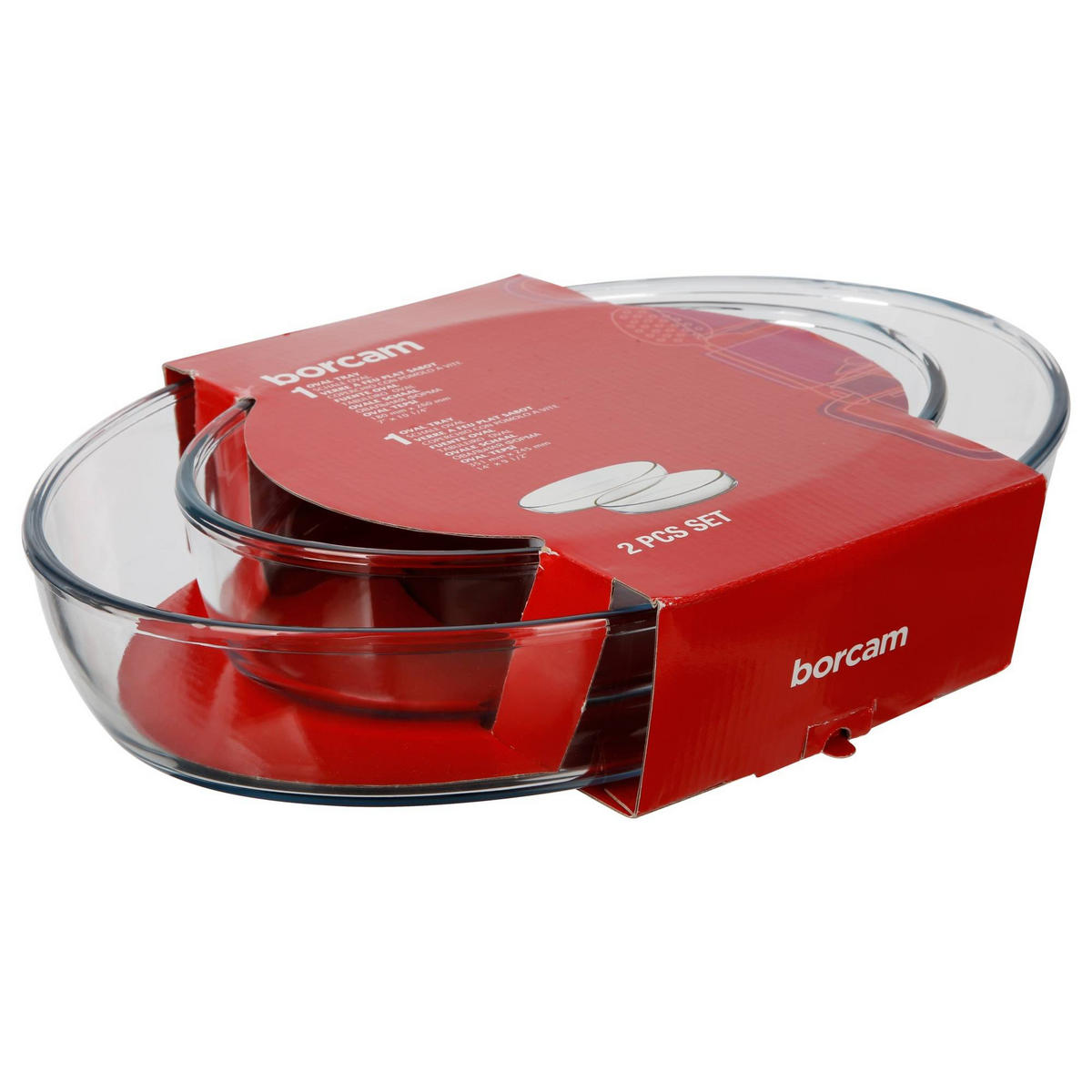 AUFLAUFFORM oval 35/24/6,5 cm - Transparent, Glas (24/6.5/35cm) - 5five Simply Smart