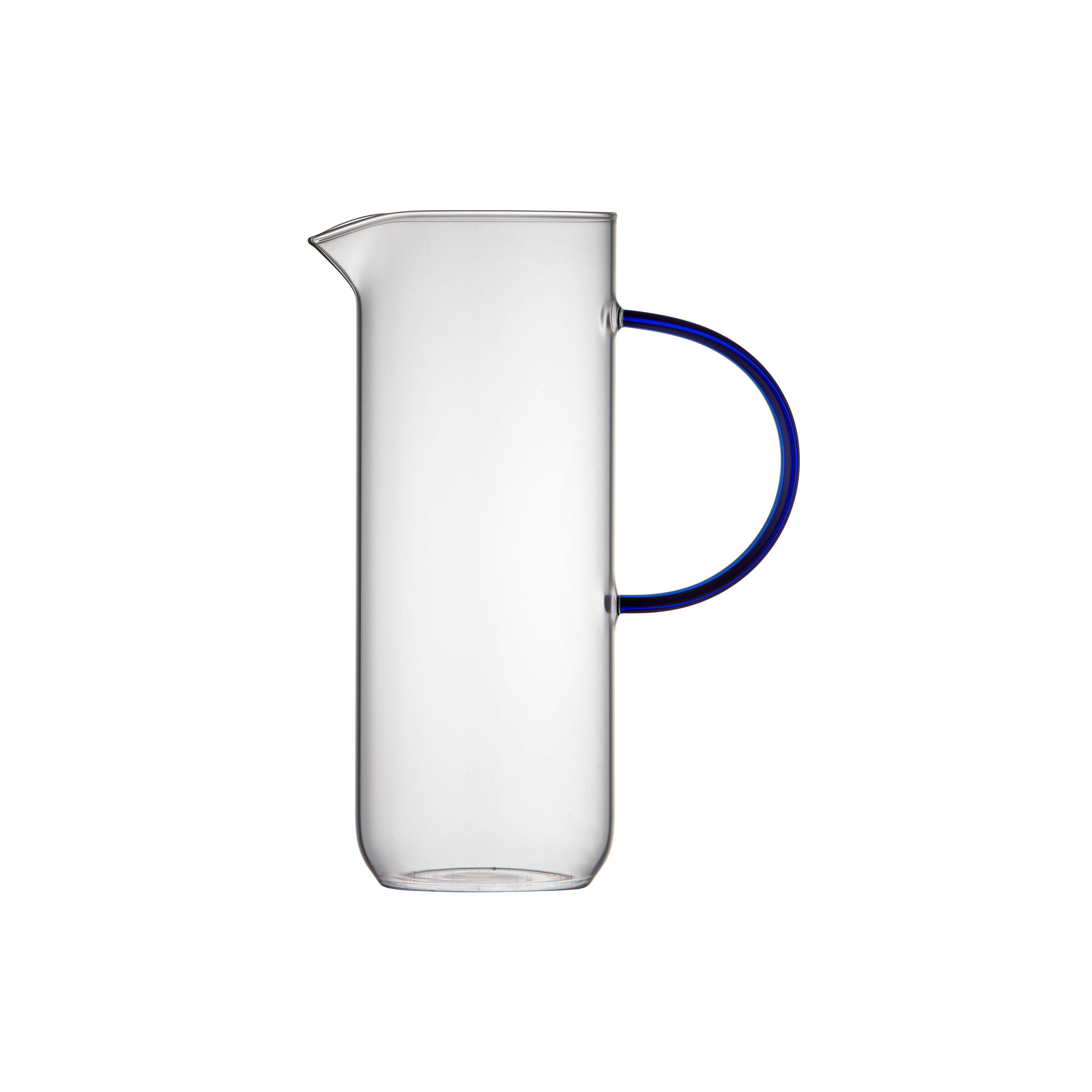 GLASKANNE Torino, Glas, Klar, Blau, 1.1 L - Blau, Glas (1.1L) - Lyngby Glas