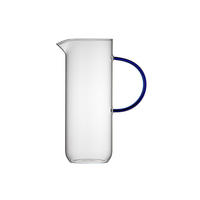 GLASKANNE Torino, Glas, Klar, Blau, 1.1 L - Blau, Glas (1.1L) - Lyngby Glas