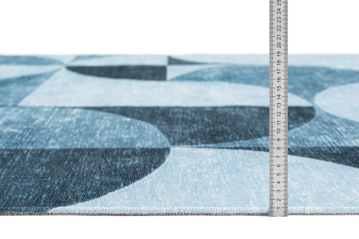 KURZFLOR-TEPPICH - Blau - 80 x 215 cm - Blau, Textil (80/215cm) - Tesso Living