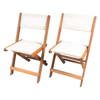 GARTENSTUHL Seoul klappbar 2er-Set Beige - Beige, Holz/Textil (49/79/44cm) - Habitat Garten