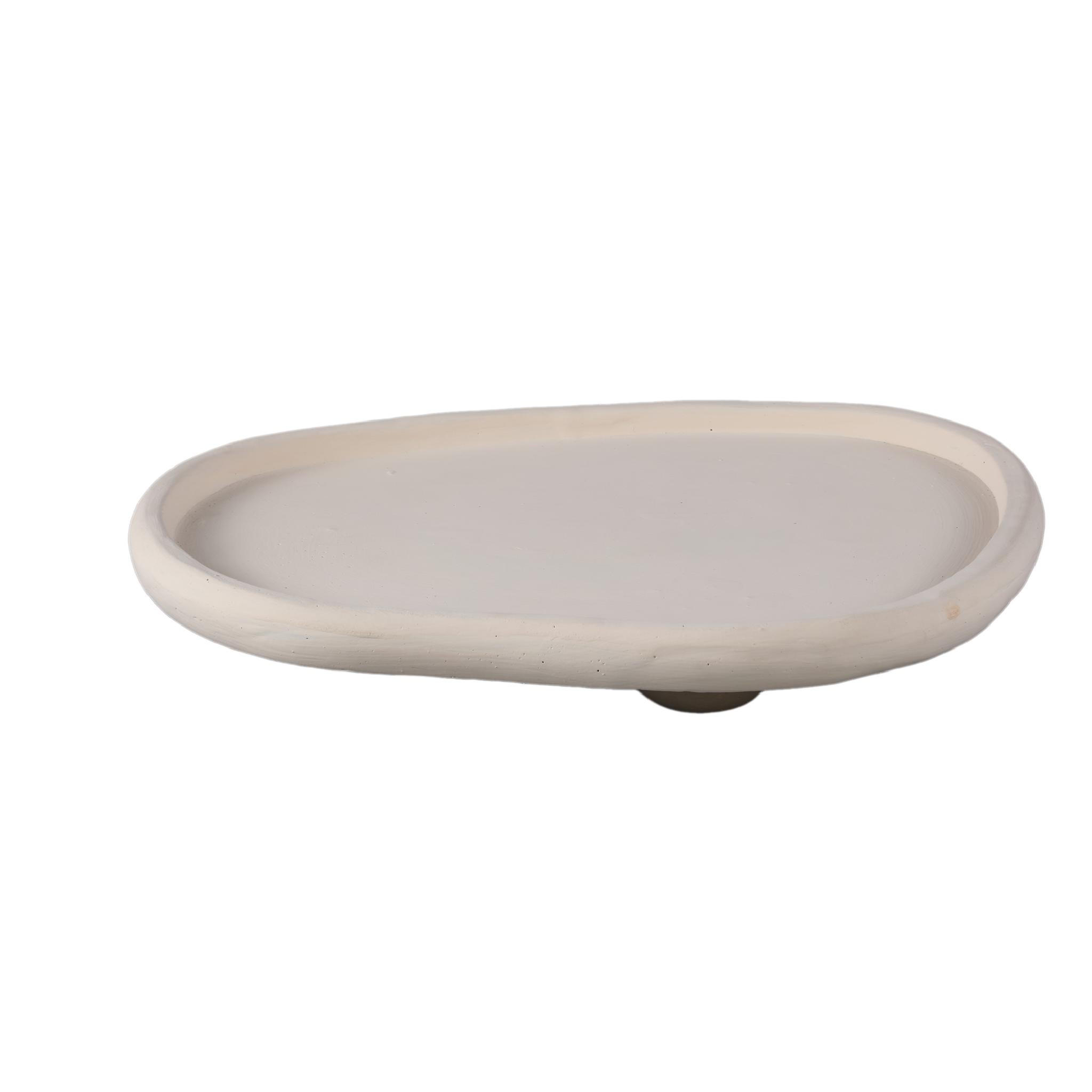 SCHALE Tammy Beige 39/34/7cm - Beige, Stein (7cm) - PTMD Collection
