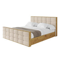POLSTERBETT mit Bettkasten, Fußteil und Lattenrost, Boxbett ohne Matratze - ENZO2-Z 180x200 Beige - Creme, Holzwerkstoff/Textil (180/200cm) - ALTDECOR