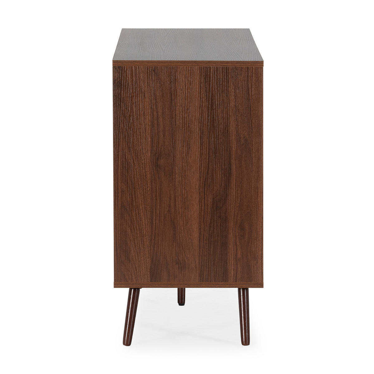 SIDEBOARD Lluvia 3 Türen Walnuss-Effekt - Walnussfarben, Holzwerkstoff (120/76/40cm)