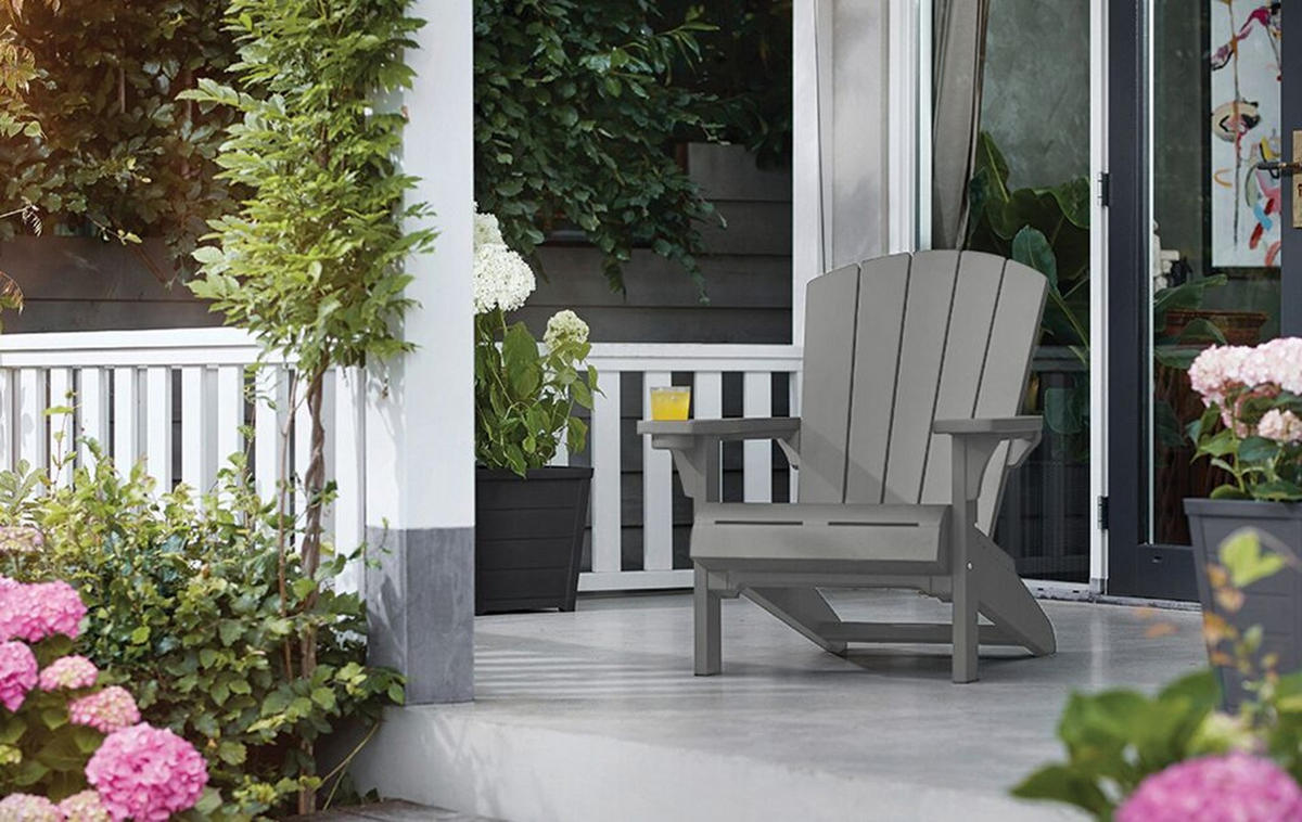 GARTENSTUHL Adirondack Alpine - Grau, Kunststoff (80/96.5/81cm) - Keter