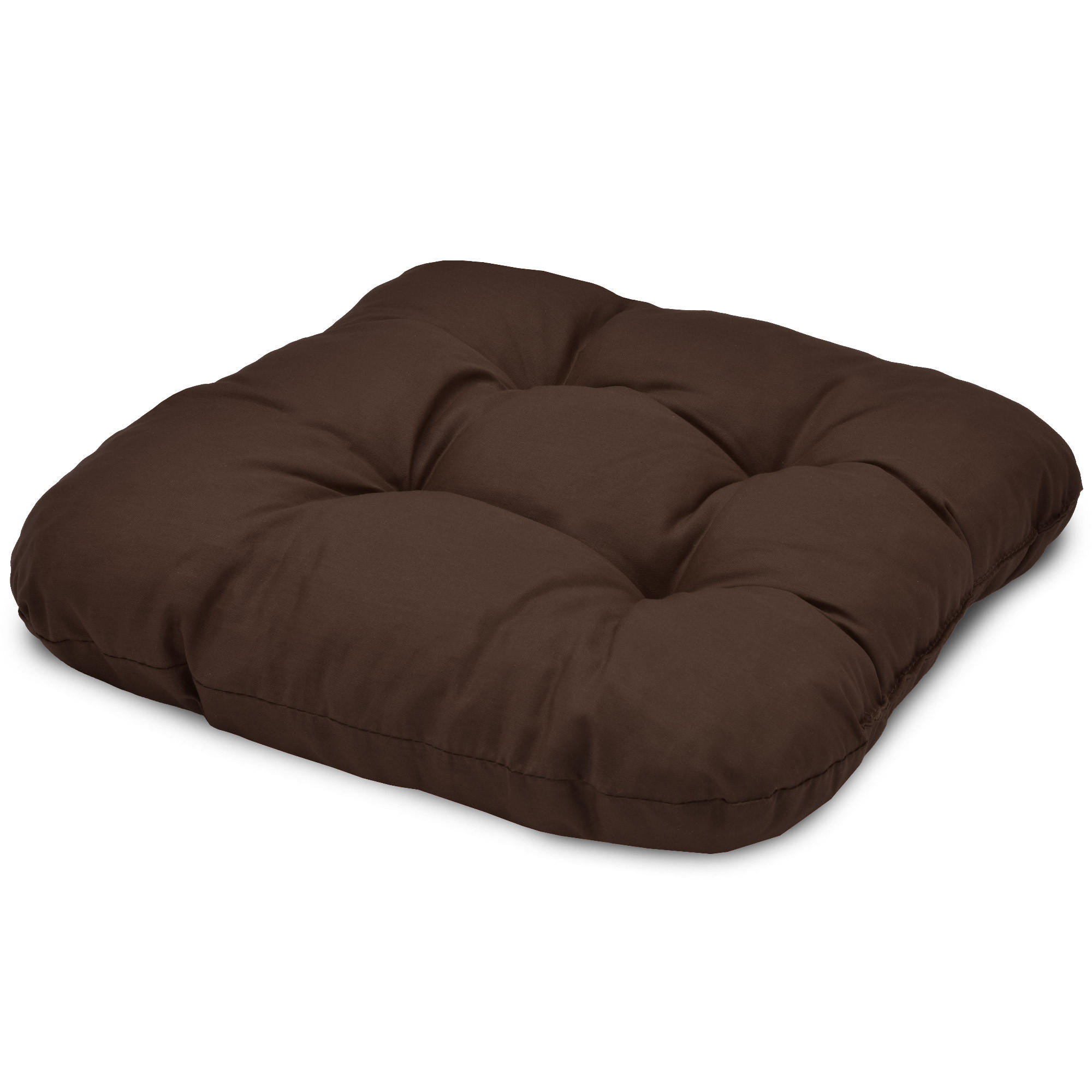 STUHLKISSEN Lisa 40/40/8 cm Schokobraun 4tlg - Dunkelbraun, Textil (40/40cm) - Beautissu 