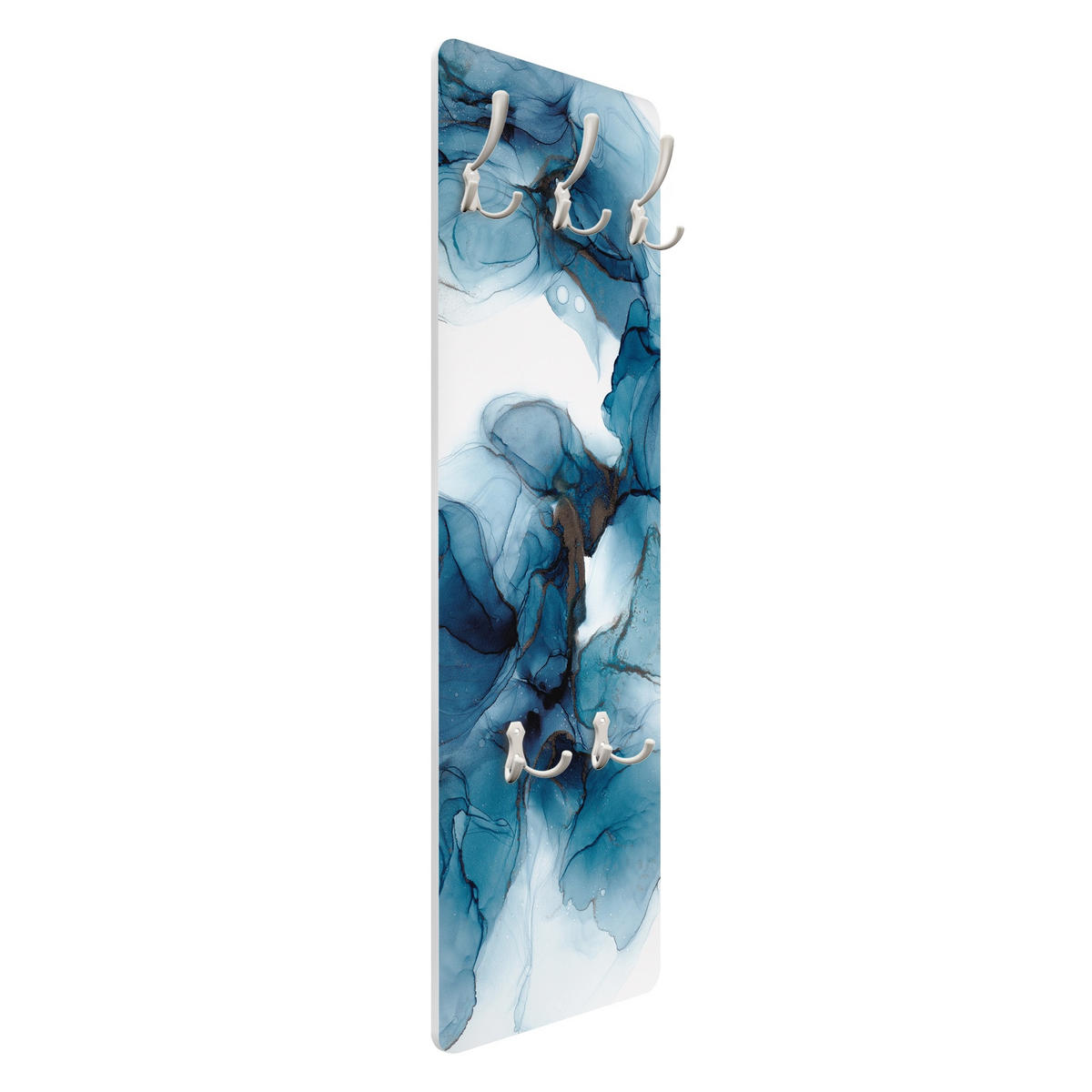 WANDGARDEROBE - Evolution Blau und Gold 34/105 cm - Blau, Holzwerkstoff (34/105/1.6cm) - Bilderwelten