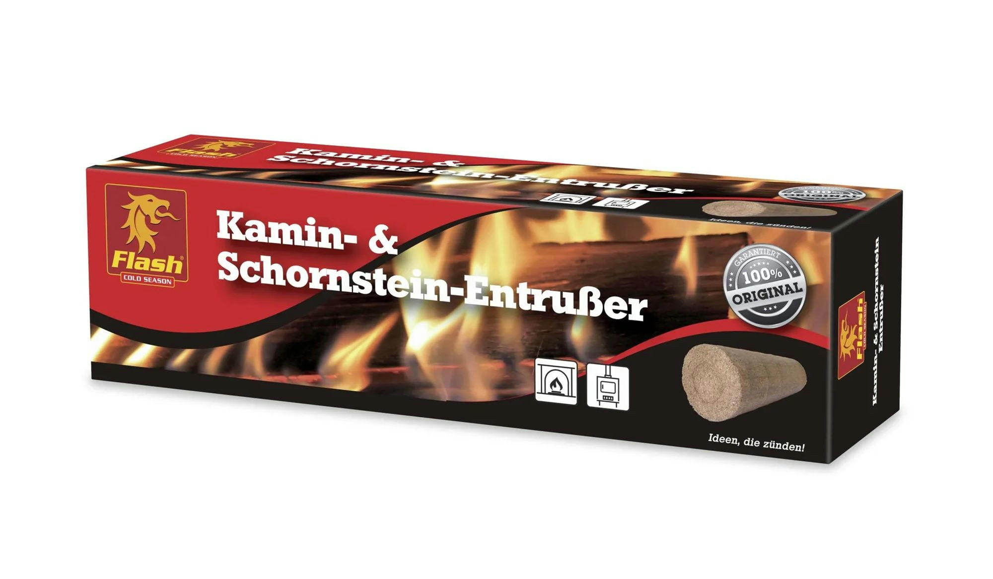 ZUBEHÖR Kaminblock Entrußer, für Kamine und Öfen - Rot, Karton (8/29.8/8cm) - Westfalia