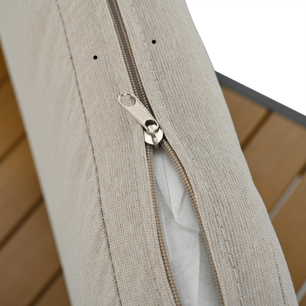 LOUNGESET 4-tlg. Beige 3er Sofa 2 Sessel Couchtisch - Beige, Textil - FLIEKS