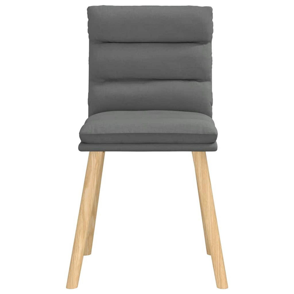 ESSZIMMERSTÜHLE 2 Stk. Dunkelgrau Stoff 45*54*86cm - Dunkelgrau, Metall (45/86/54cm) - ZMH