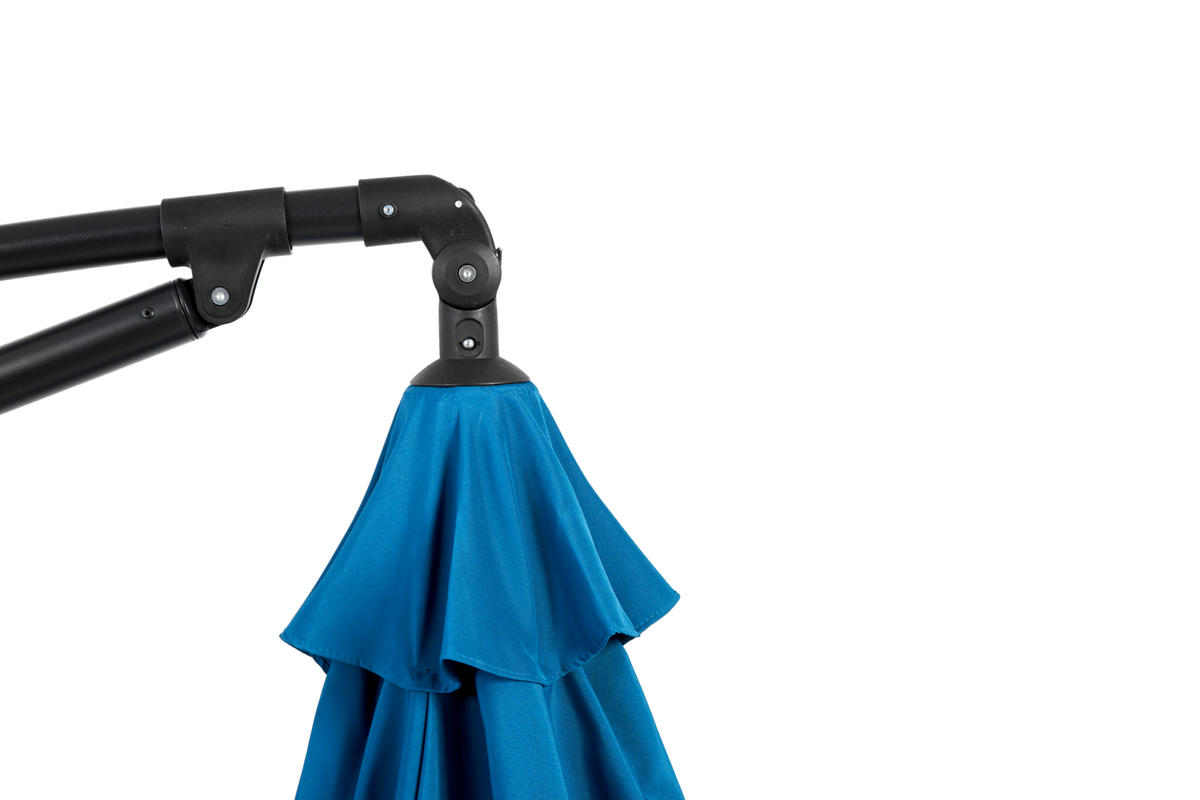 SONNENSCHIRM Rechteckiger Doppelseitig Blau 4,5 m - Blau, Metall (294/294cm) - ComfortXL