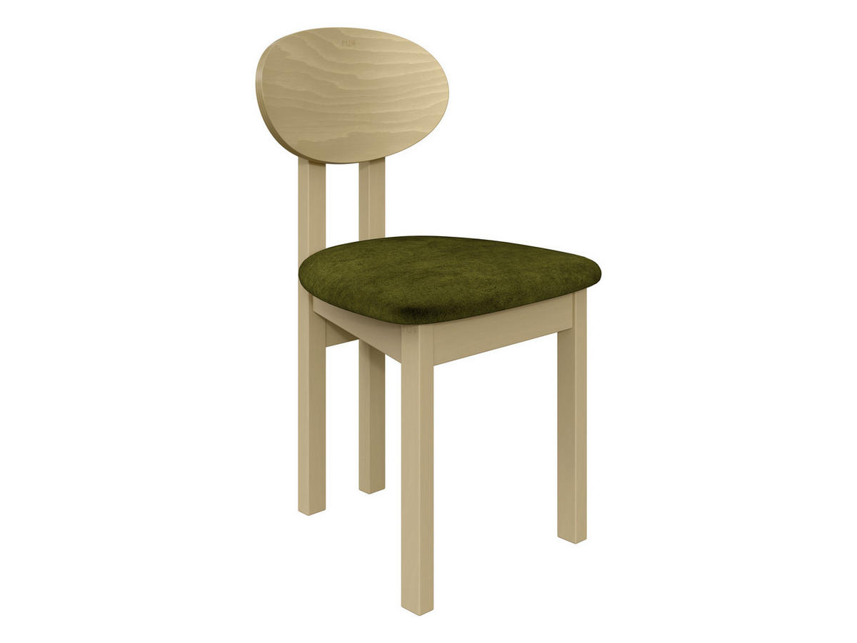 ESSZIMMERSTUHL Divo III - Sonoma Eiche/Grün, Holz/Textil (47/85/48cm) - MIRJAN24