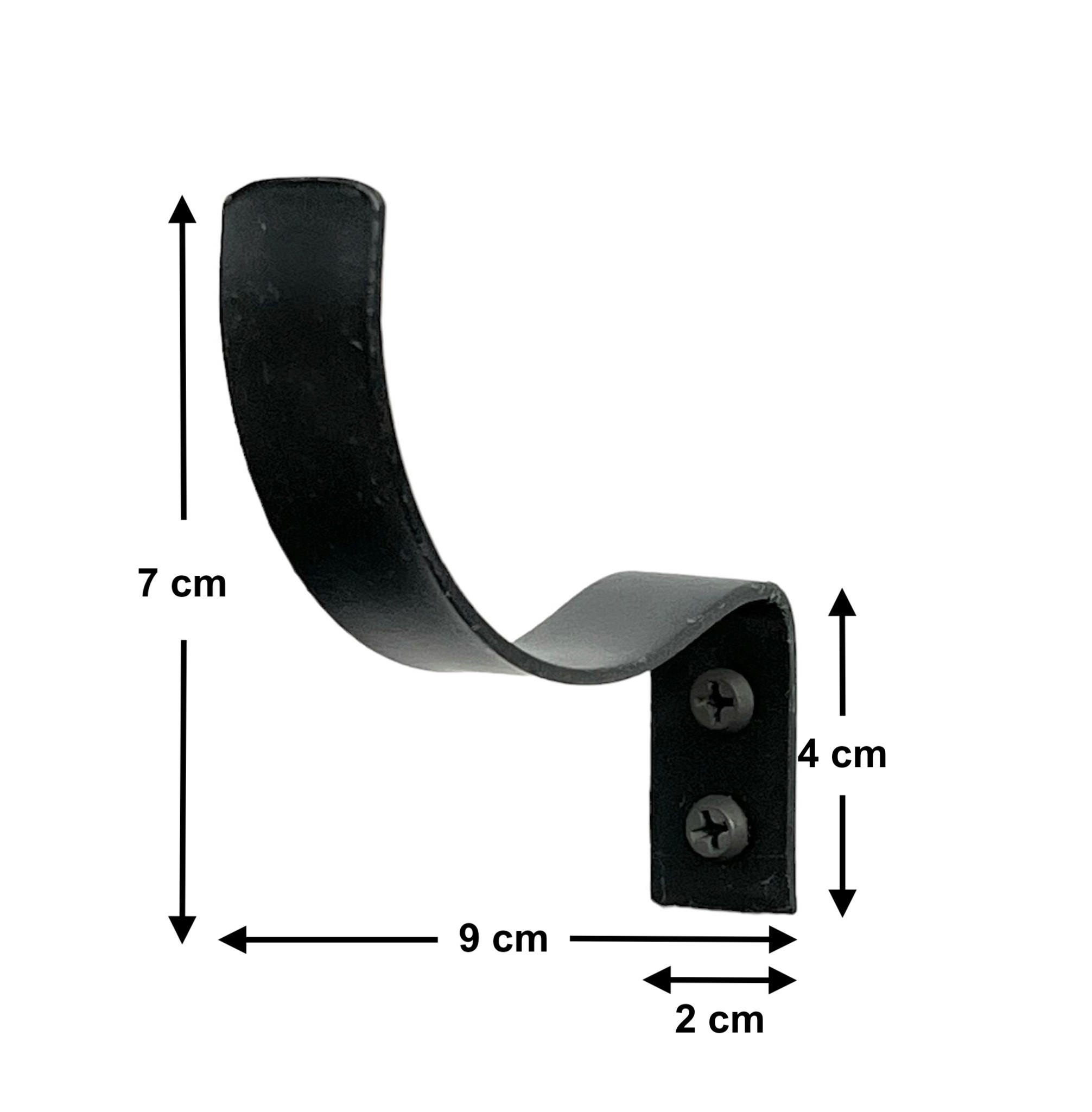 WANDHAKEN für Weinflaschen 6x Metall Schwarz 96347 - Schwarz, Metall (2/7/9cm) - DanDiBo