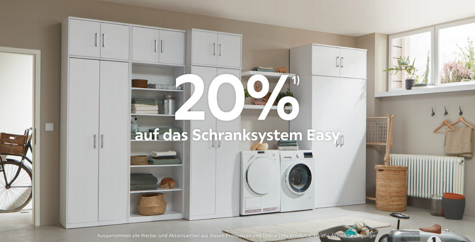 20% auf das Schranksystem Easy