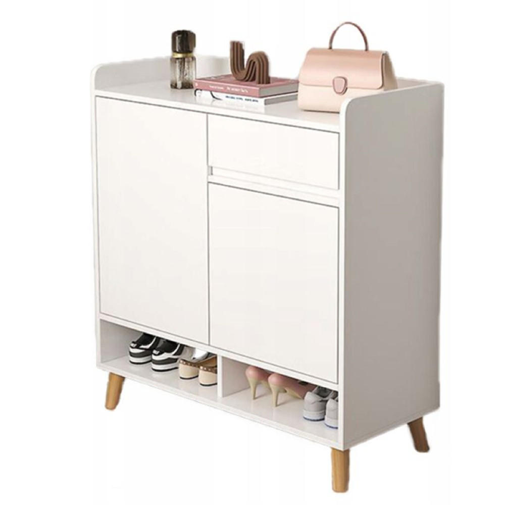 SCHUHSCHRANK, weiß 60/90/32 cm - Weiß, Holzwerkstoff (60/90/32cm) - Rexo