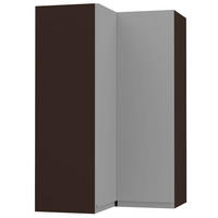 ECKHÄNGESCHRANK Avellino W14/60 Lava / Dust Grey Acryl Matt 60 / 60 / 96cm - Dunkelgrau/Grau, Holz/Holzwerkstoff (60/96/60cm) - Feldmann-Wohnen