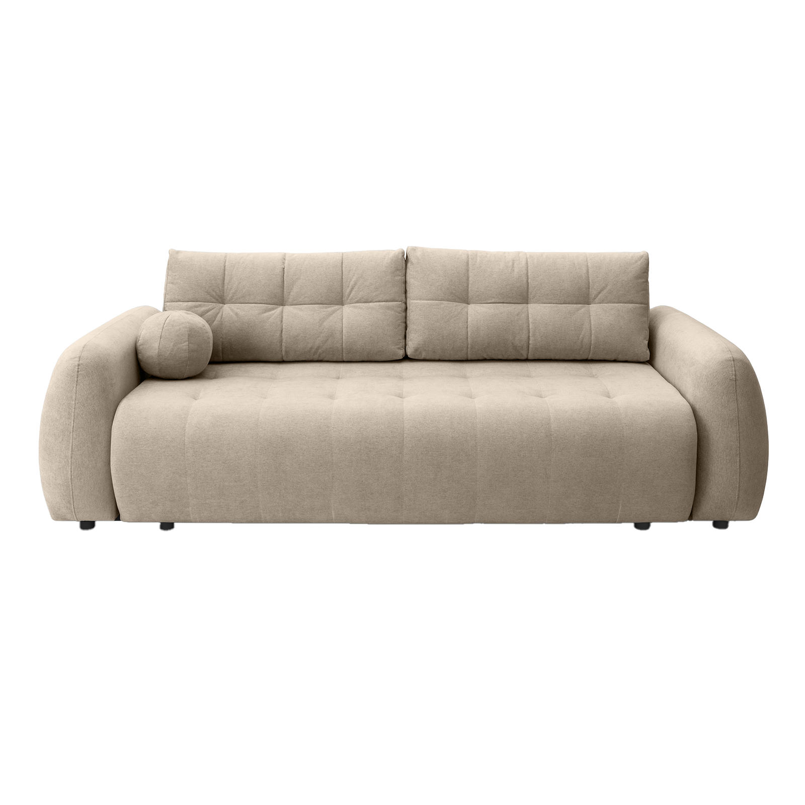 SOFA ARNIS mit Schlaffunktion, Beige - Beige, Textil (252/70/105cm) - Fedve