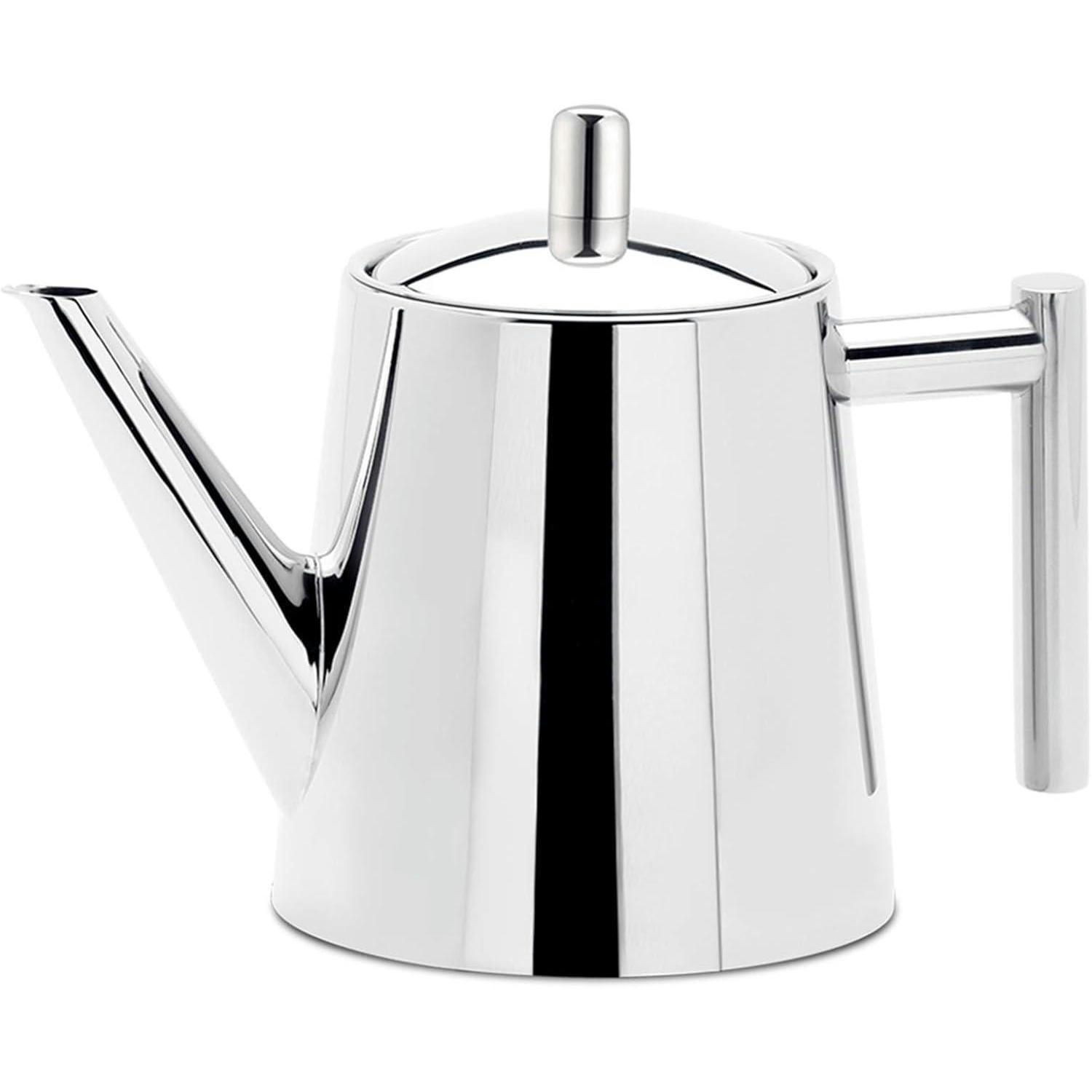 TEEKANNE mit Siebeinsatz 800 ml Edelstahl - Silberfarben, Metall (14.5/11.5cm)