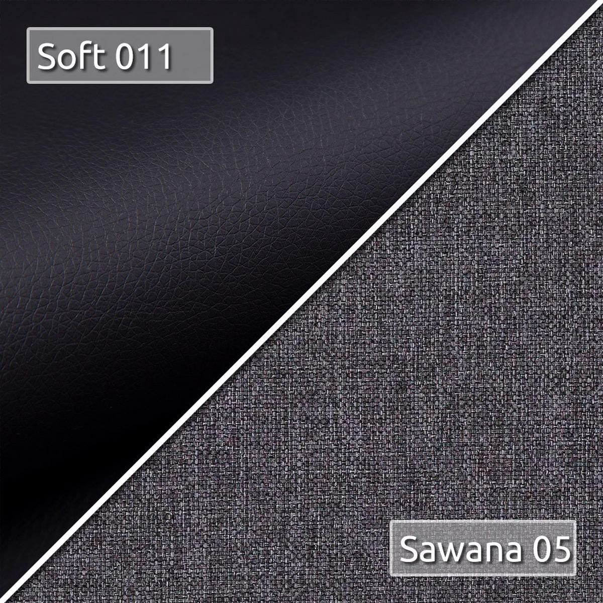 ECKSOFA Divo, Seite: Links - Schwarz/Grau, Holz/Textil (282/204cm) - Sofnet